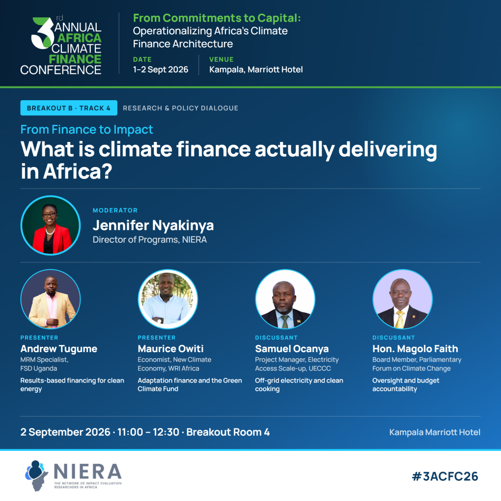  From Commitments to Capital | NIERA at the 3rd Annual Africa Climate Finance Conference